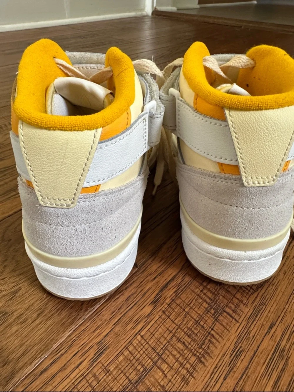 Adidas Originals Forum Mid J Summer Camp Easy Yellow Kid's Athletic Shoes | 5Y